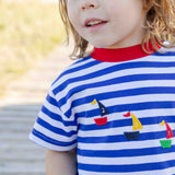 Florence Eiseman Knit Short Set With Sailboats