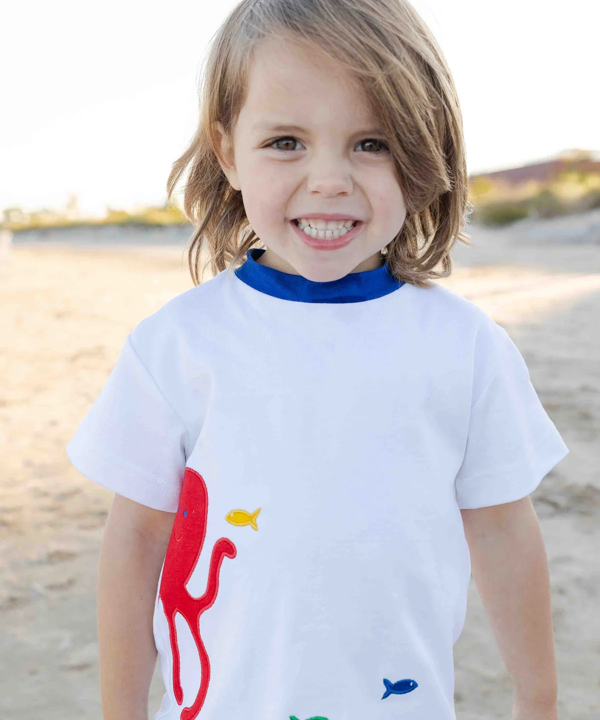 Florence Eiseman Knit Shirt With Octopus And Fish