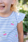 Knit Short Set With Embroidered Heart Cherries