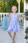 Gingham Dress With Flower Cherries