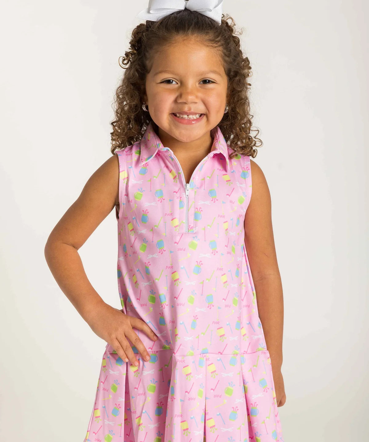 Golf Print Performance Knit Dress