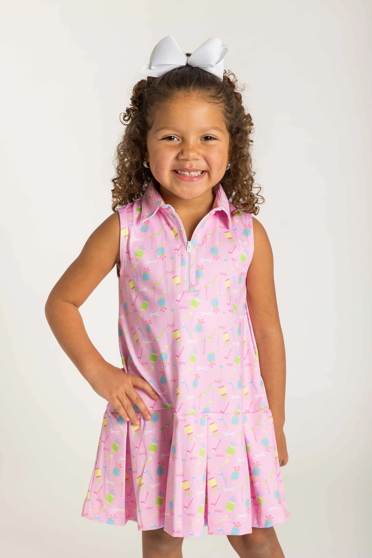 Golf Print Performance Knit Dress