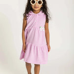 Florence Eiseman Stripe Terry Dress With Flowers