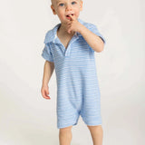 Blue Striped Terry Shortall
