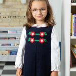 Florence Eiseman Corduroy Jumper With Flowers