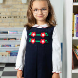 Florence Eiseman Corduroy Jumper With Flowers