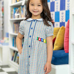 Florence Eiseman Plaid Dress with Flowers