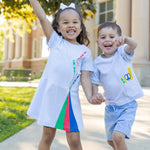 Florence Eiseman Boy's Knit Short Set with School Supplies