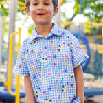 Florence Eiseman School Print Performance Knit Polo