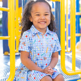 Florence Eiseman School Print Performance Knit Dress