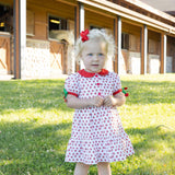 Apple Print Dress With Apples