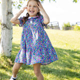 Florence Eiseman Floral Print Dress With Collar