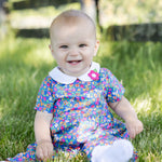 Florence Eiseman Floral Print Longall with Collar