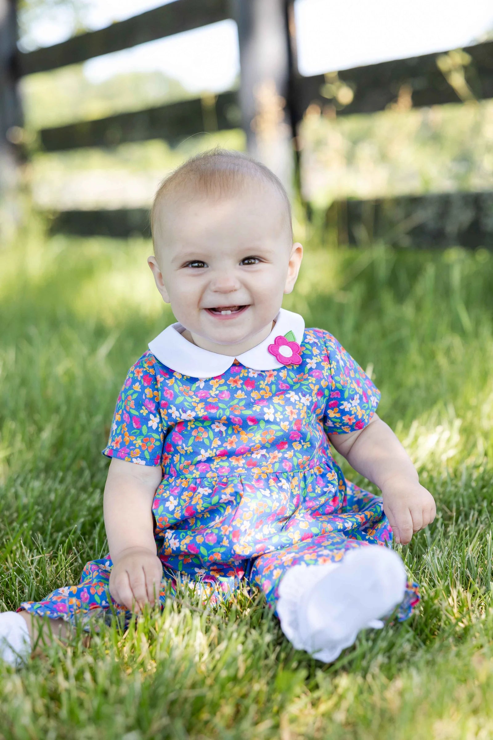 Florence Eiseman Floral Print Longall with Collar