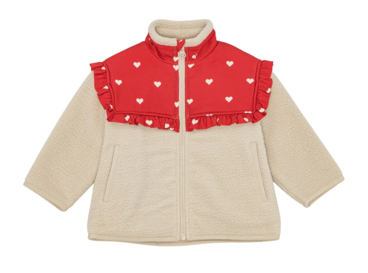 Floss Ellen Fleece Jacket- Poppy Red