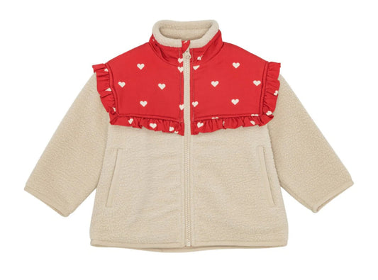 Floss Ellen Fleece Jacket- Poppy Red