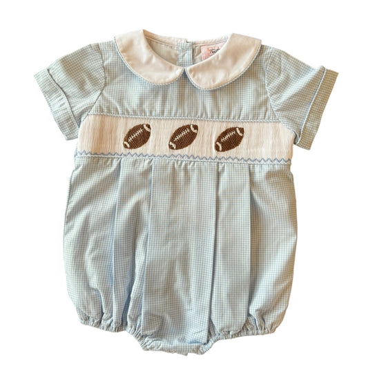 Shop Teeta Blue Gingham Football Noah Bubble