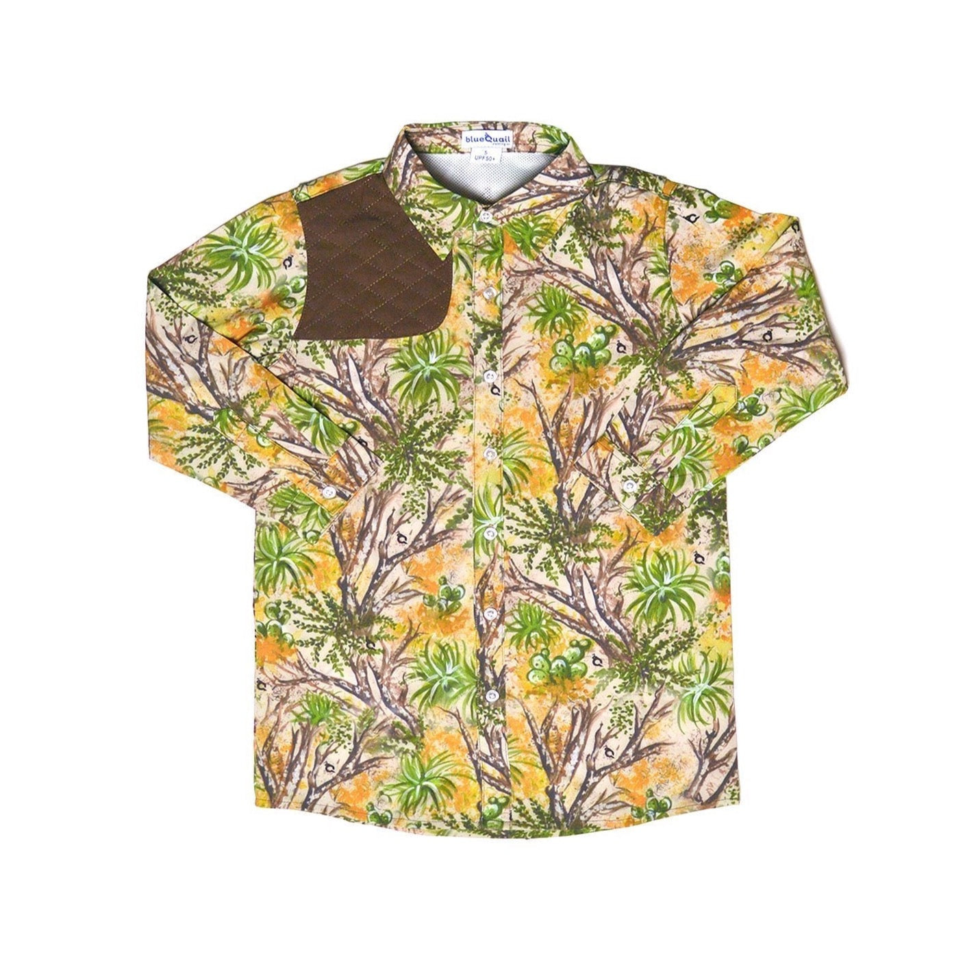 BlueQuail Cactus Camo and Brown Long Sleeve Shirt