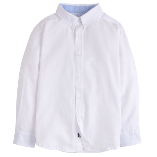 Little English Button Down Shirt - White Oxford