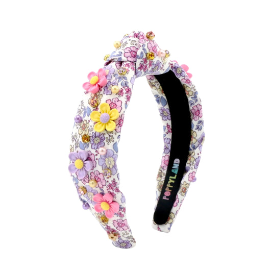Poppyland Fall Floral Knot Headband