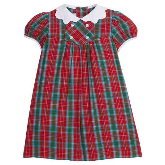 Little English Fallon Dress- Highlands Tartan