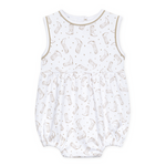 Magnolia Baby Darling Cowboy Boots Printed Bubble- Ivory