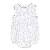 Magnolia Baby Darling Cowboy Boots Printed Bubble- Ivory