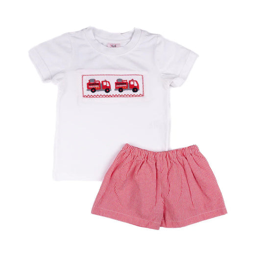 Shop Teeta Firetruck Wyatt Short Set