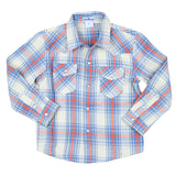 BlueQuail All American Plaid Pearl Snap Long Sleeve Shirt