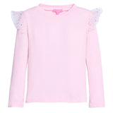 Bisby Sadie Tee- Bubblegum and Gold Sparkle Stars