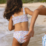 Jasmine Blossom Smocked Bikini
