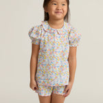 Minnow Jasmine Blossom Puff Sleeve Short Set