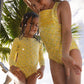 Petite Fleur Diamond Smocked One Piece