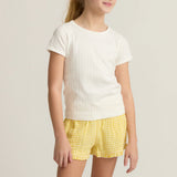 Soleil Gingham Ruffle Shorts
