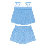 Minnow Le Marin Dot French Terry Tie Top and Short Set