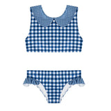 Minnow Navy Picnic Gingham Sailor Bikini