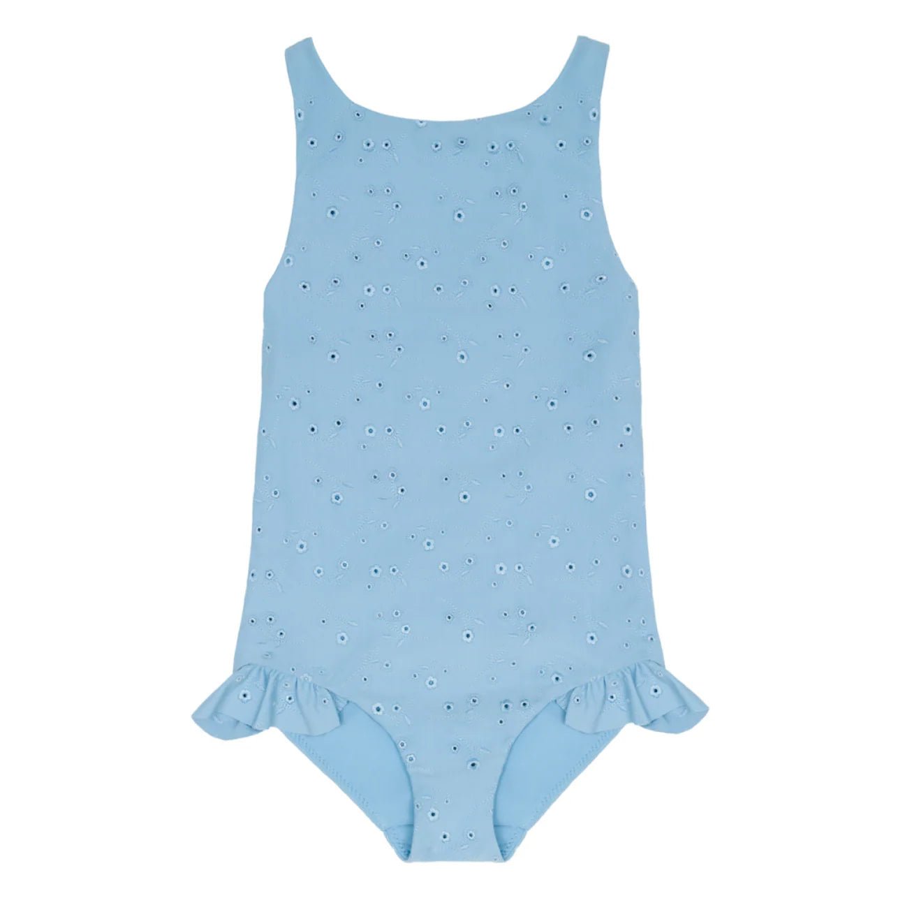 Minnow Dusk Blue Eyelet Ballerina One Piece