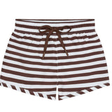 Minnow Cocoa Stripe Boardie