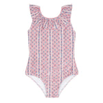 Minnow Rosa Vine Ruffle Collar One Piece