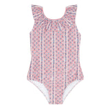 Minnow Rosa Vine Ruffle Collar One Piece