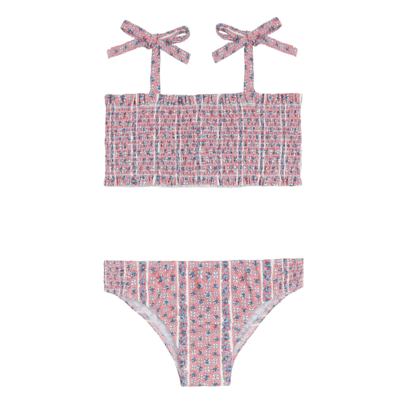 Minnow Rosa Vine Smocked Bikini