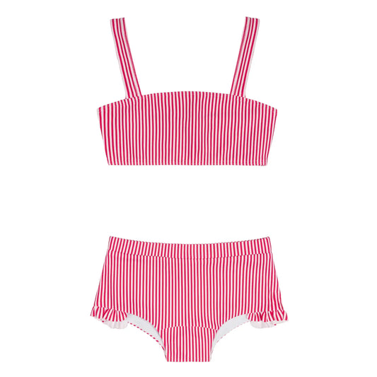Minnow Gondola Stripe Bandeau Bikini and Swim Shorts