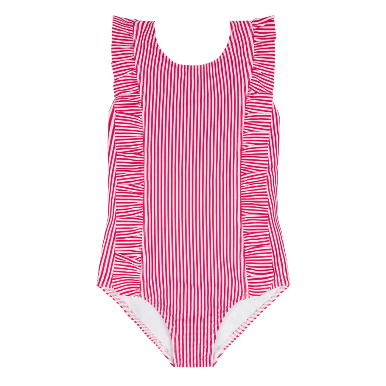Minnow Gondola Stripe Ruffle One Piece