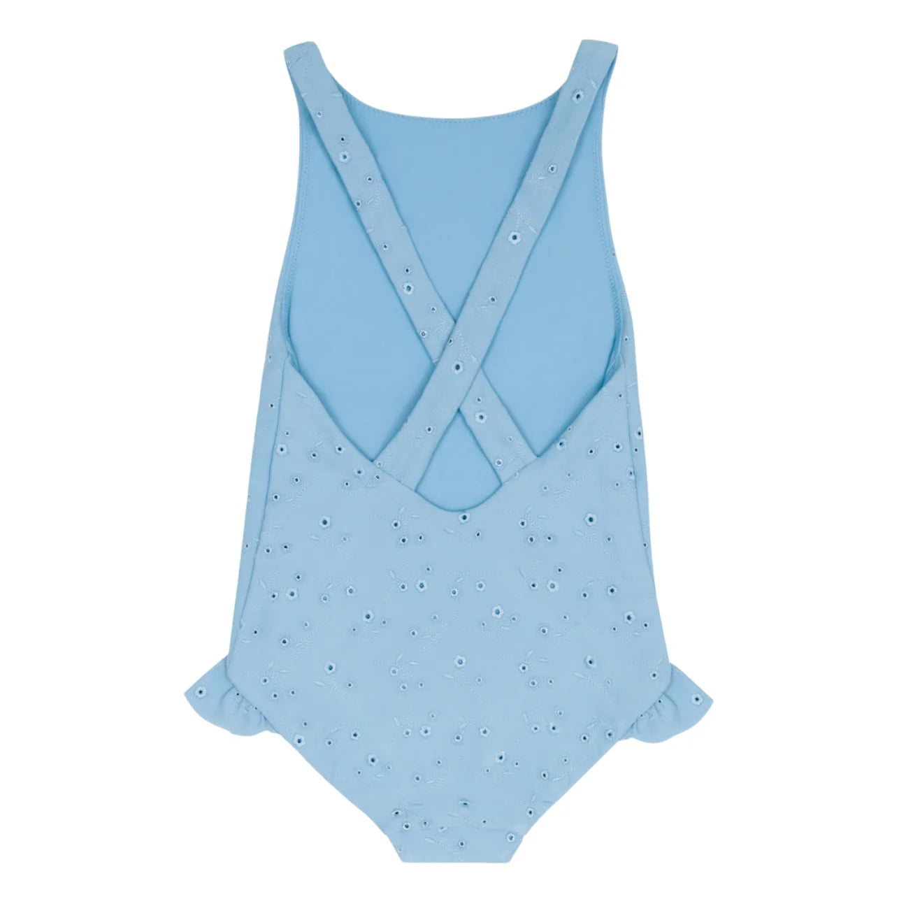 Dusk Blue Eyelet Ballerina One Piece