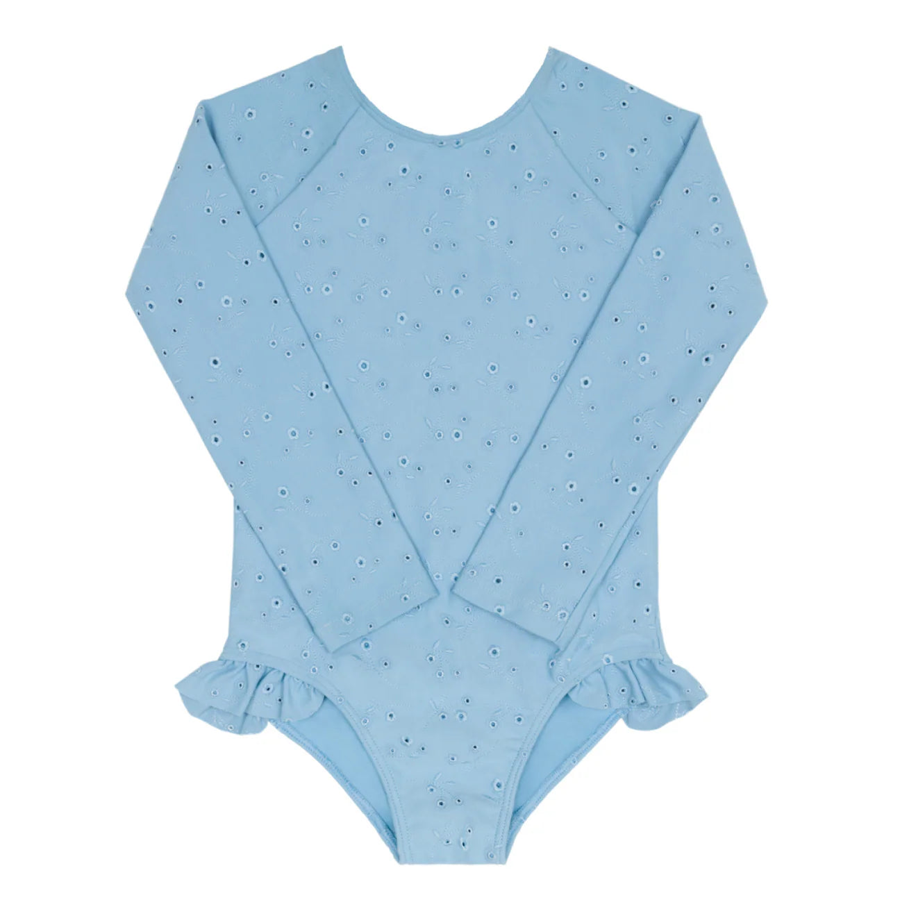 Minnow Dusk Blue Eyelet Rashguard One Piece