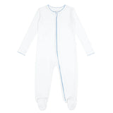Minnow White Pointelle Footie