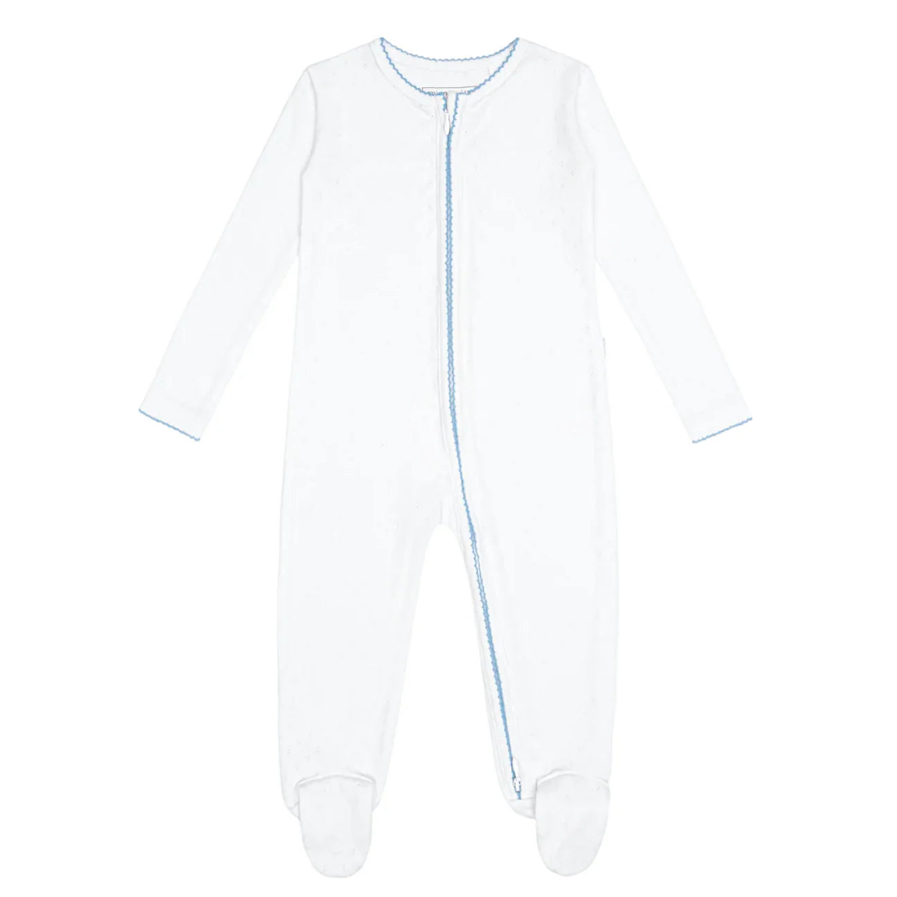 Minnow White Pointelle Footie