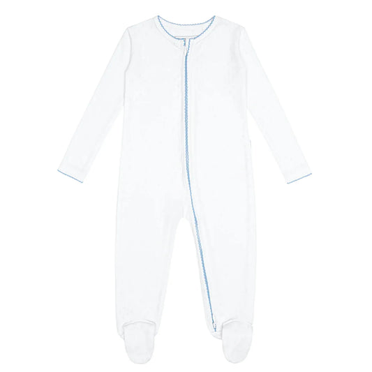 Minnow White Pointelle Footie