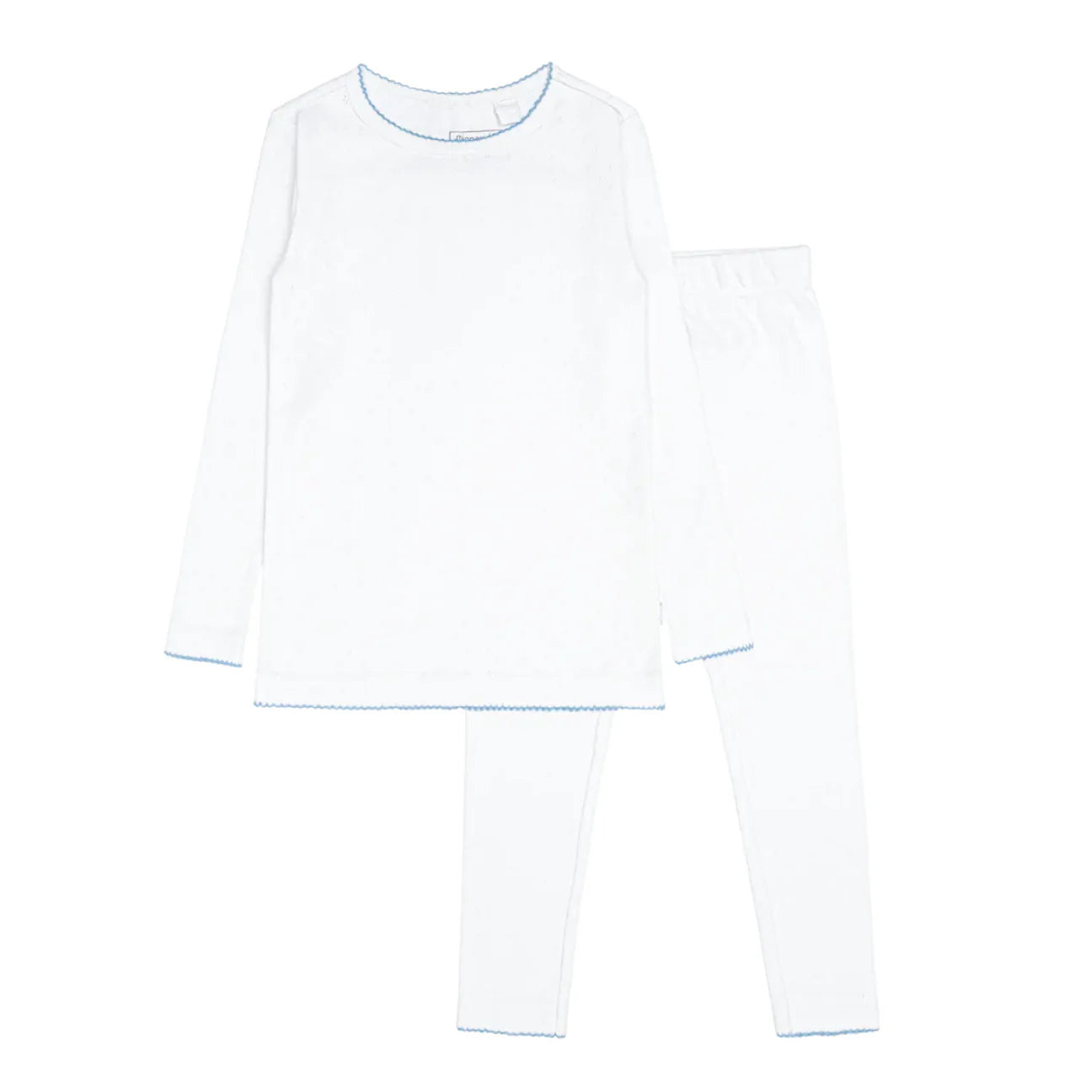 Minnow White Pointelle Pajama Set