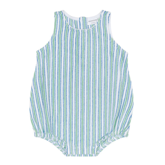 Tamarin Stripe French Terry Bubble Romper
